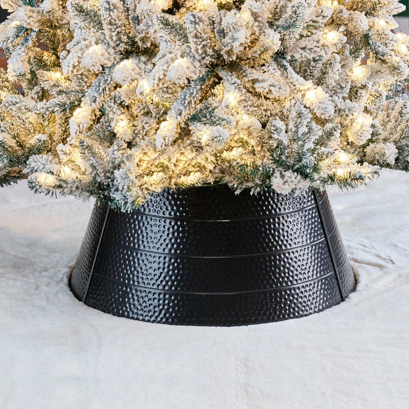 Budget ๐ Glitzhome Black ๐จ Hammered Metal Tree Collar, 22"D ๐ - Image 7