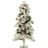Hot Sale ⌛ Fraser Hill Farm Snowy Alpine 2' Artificial 🎄 Christmas Tree 🧨