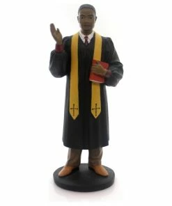 Top 10 😉 Black Art PREACHER MALE BLACK Polyresin Religious Bible Church 27033 ❤️