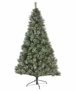 Coupon ⭐ GDFStudio 7' Mixed Spruce Hinged Artificial 🎁 Christmas Tree, Unlit ✔️