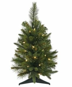 Flash Sale ๐ Vickerman Company Vickerman 16"x24" Cashmere Pine Tree With Timer, Warm White LED Lights ๐