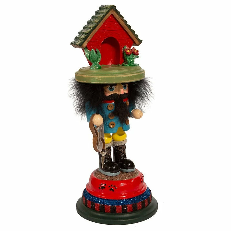 Promo 🤩 Kurt S. Adler, Inc. 14" Hollywood 🐕 Dog House Hat Nutcracker 🎁 - Image 2