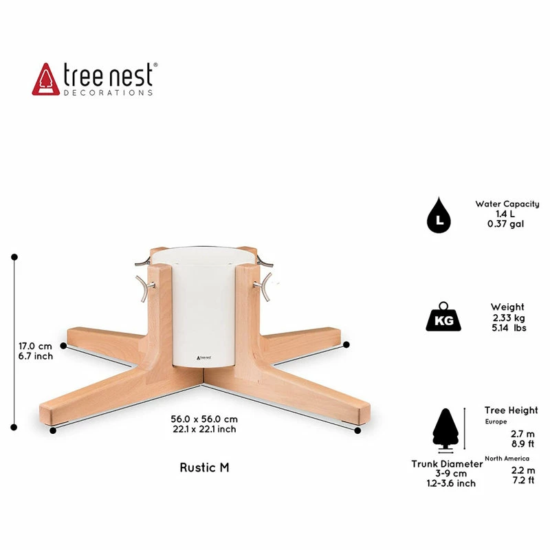 Budget 😀 Tree Nest, #220675 Large White Rustic 🎄 Christmas Tree Stand 🛒 - Image 5