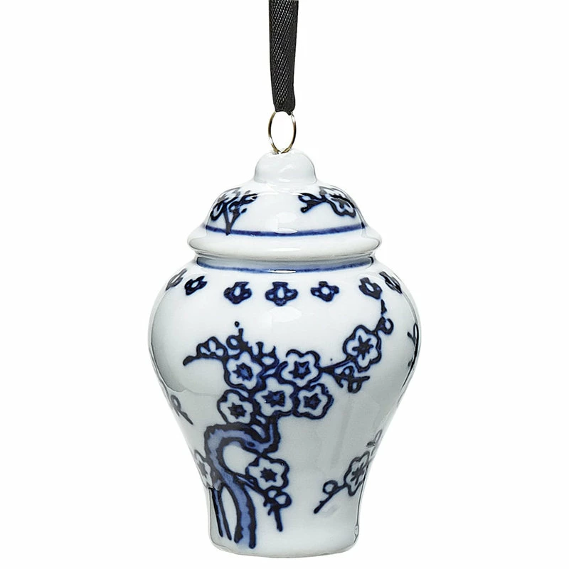 Cheapest 😉 BANDWAGON Ginger Jar Ornaments For 🎄 Christmas Tree,Set Of 4 Chinoiserie 🎄 Christmas Ornament 🥰 - Image 2