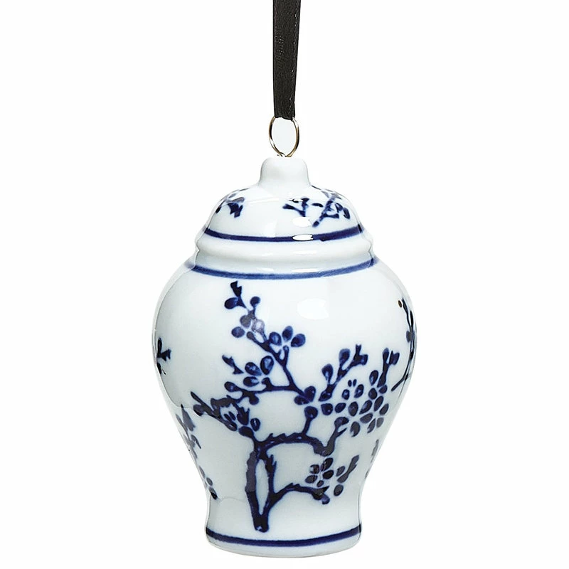 Cheapest 😉 BANDWAGON Ginger Jar Ornaments For 🎄 Christmas Tree,Set Of 4 Chinoiserie 🎄 Christmas Ornament 🥰 - Image 3