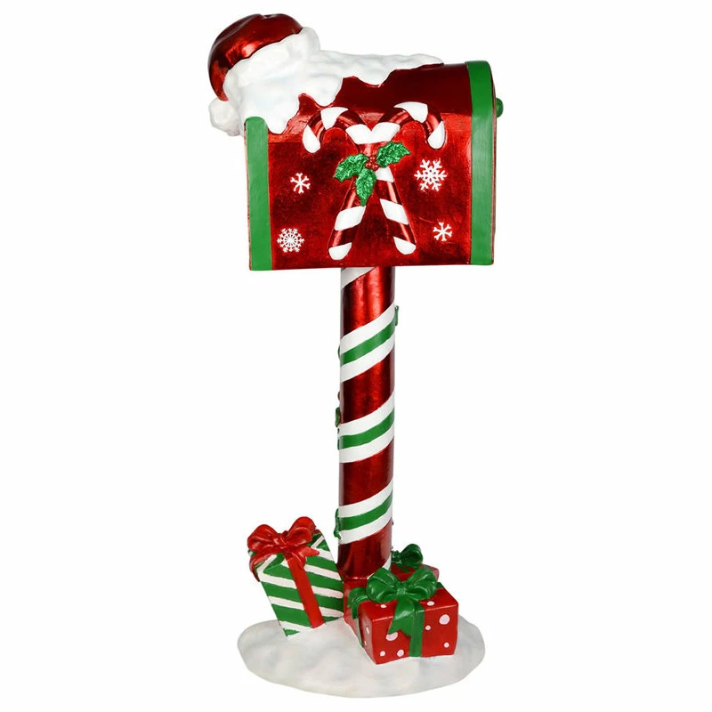 Coupon ❤️ Vickerman Company Vickerman JR172240 36" Red Mailbox That Says Letters To Santa 👍 - Image 3
