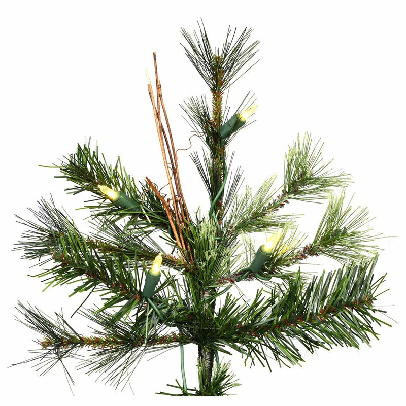 Outlet 🤩 Vickerman Company Vickerman Mixed Country Pine Slim Tree, 9', Warm White Led Lights 🌟 - Image 2