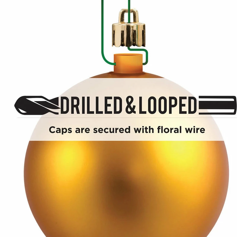 New 👏 Vickerman Company Vickerman 3" 🍬 Candy Ball Ornaments, UV Drilled, 12/Bag, Baby Blue ✨ - Image 3