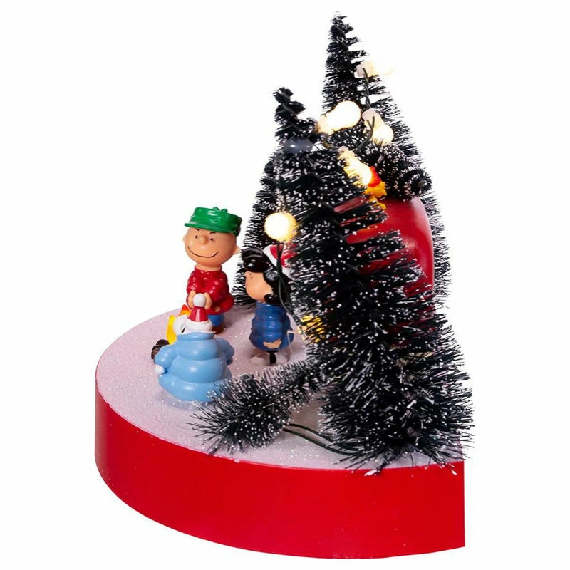 Brand new โ Kurt S. Adler, Inc. Kurt Adler 7" Battery-Operated Peanuts Musical Camper Scene Table Piece ๐งจ - Image 5