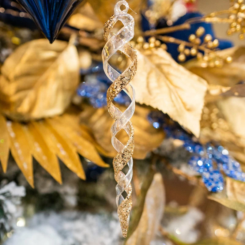 Coupon 😀 Melrose International LLC Glass Icicle Ornament, 12-Piece Set 👏 - Image 2