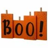 Hot Sale 😀 Glitzhome 20"L 🦇 Halloween Wooden Boo Standing Decor 🤩