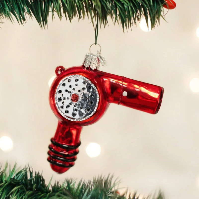 Discount 👍 Old World ❄ Christmas 32179 Blow Dryer Blown Glass Ornament 🔥 - Image 2