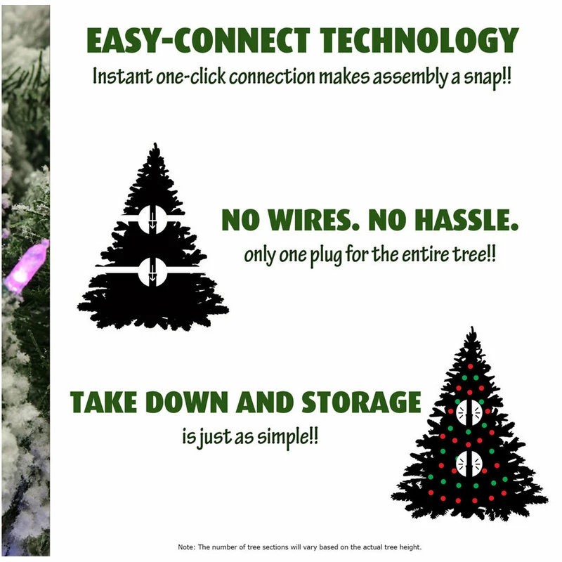 Deals ๐งจ Fraser Hill Farm Flocked Snowy Pine ๐ Christmas Tree, 12', Smart String Lights ๐ - Image 5