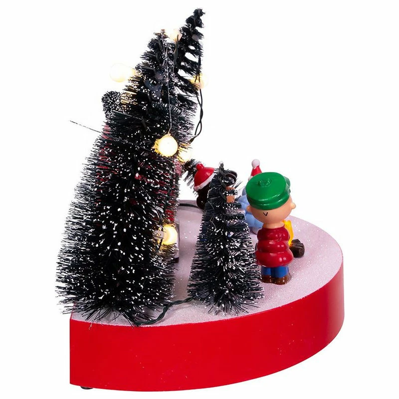 Brand new โ Kurt S. Adler, Inc. Kurt Adler 7" Battery-Operated Peanuts Musical Camper Scene Table Piece ๐งจ - Image 3