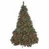 Hot Sale 😍 GDFStudio 7.5' Pine And Mixed Spruce Artificial ❄ Christmas Tree, Pre-Lit Multi-Colored ⌛
