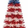 Cheapest 😉 Gerson Company Patriotic America Tree With 1040 Clear Lights And 10 Twinke Lights, 7.5 Foot 🧨