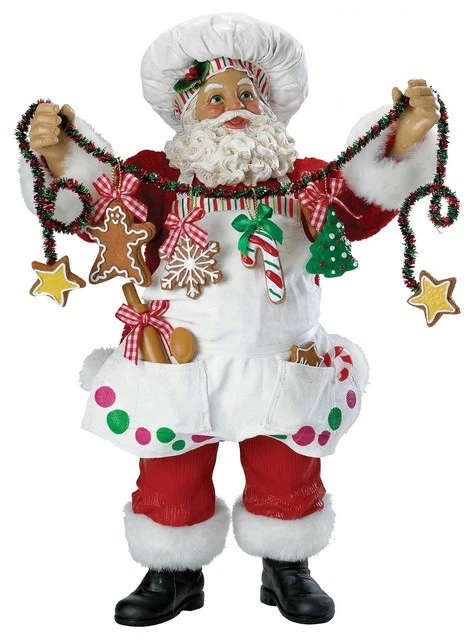 Cheap π₯° Kurt S. Adler, Inc. 12" Fabrich� π Christmas Chef Santa β¨