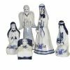 Brand new 😍 Kurt S. Adler, Inc. 1.97-6.7" Porcelain Delft Blue Nativity Set, 11-Piece Set 👍