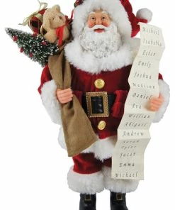 Budget ✨ Santa's Workshop, Inc 12" Santa With List Figurine ✔️