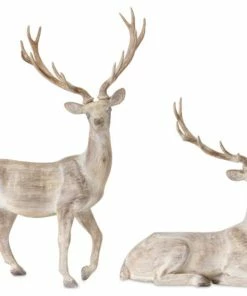 Flash Sale 🎉 Melrose International LLC Deer (Set Of 2) 12"L X 14.5"H, 13"L X 17.5"H Resin ❤️
