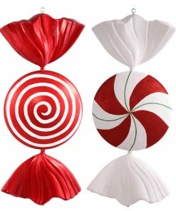 Cheapest 😀 Vickerman Company Vickerman 37" Red-White Peppermint Spiral 🍬 Candy ✨
