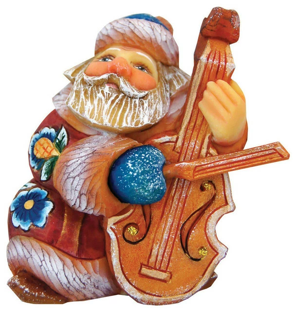 Outlet โจ G. DeBrekht Hand Painted Mini Cello Santa Figurine ๐ฅ