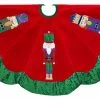 Outlet 💯 Kurt S. Adler, Inc. Kurt Adler 48" Velvet With Nutcracker Design Tree 👗 Skirt 💯