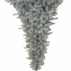 Best Sale 🌟 Vickerman Company Vickerman Upside Down 🎁 Christmas Tree, 250 Warm White LED, Silver, 5.5'x38" 🤩