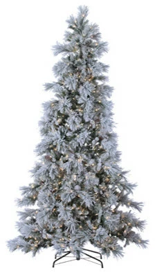 Deals ⌛ Gerson Company Pre-Lit Lightly Flocked Snowbell Pine With 900 Twinkling Lights, 9 Foot 😀