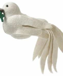 New ✔️ Arcadia Home Dove Tree Topper In Hand Felted Wool 🥰