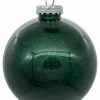 Flash Sale 🔥 Vickerman Company Clear Ornament With Glitter Interior , Midnight Green, 6" ⌛