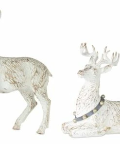 Best Sale 🤩 Melrose International LLC Deer (Set Of 2) 11"H, 15.75"H Resin 🌟