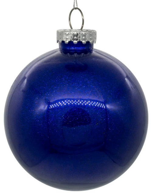 Best deal ✔️ Vickerman Company Clear Ornament With Glitter Interior , Cobalt Blue, 6" ⌛