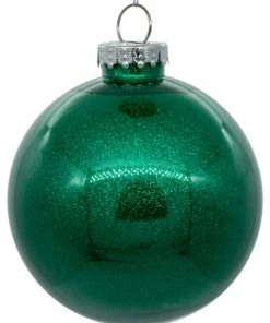 Outlet ✨ Vickerman Company Clear Ornament With Glitter Interior , Seafoam, 6" 😀