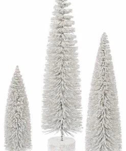 Brand new 🎁 Vickerman Company Vickerman 3-Piece Oval Tree Set, White Snow, White Snow ✨
