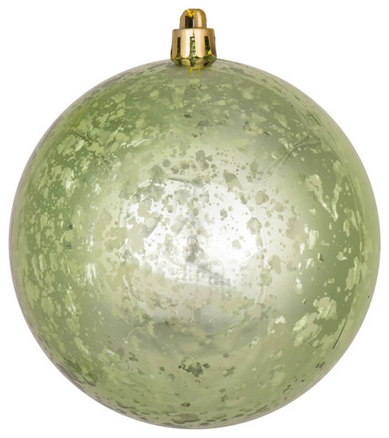 Flash Sale 🔥 Vickerman Company 4" Ball Mercury Finish Shiny Set, Of 6, Celadon 💯