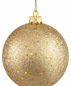 Flash Sale 🥰 Vickerman Company 6" Ball Ornaments, Set Of 4, Gold ⭐