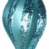 New 🔥 Vickerman Company Vickerman M132612 12'' Turquoise Glitter Swirl Drop ❄ Christmas Ornament 🌟