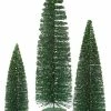 Best Pirce ⌛ Vickerman Company Vickerman 3-Piece Oval Tree Set, White Snow, Emerald Glitter ⭐