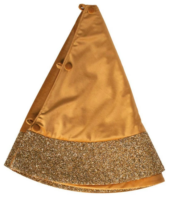 Best Pirce 😍 Sparkles Home Luminous Rhinestone Tree 👗 Skirt - Gold 🎁