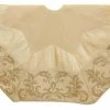 Buy ✔️ Kurt S. Adler, Inc. Kurt Adler 50" Gold And Ivory Sequin Tree 👗 Skirt 🌟