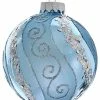 Deals 🔔 Kurt S. Adler, Inc. 80mm Silv Blue W. Glitter, Sequins Glass Ball Ornaments, 6 Piece Box 😍