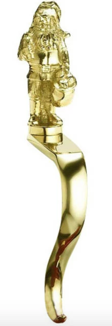 Best Sale ⌛ Jefferson Brass Company Traditional Santa Claus Stocking Hanger, Polished ⭐