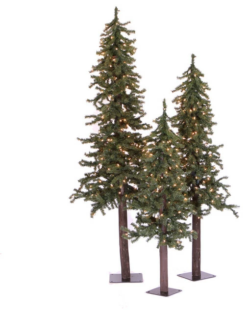 Top 10 ๐ Vickerman Company Vickerman Natural Alpine Fake Trees 3-Piece Set, 4', 5', And 6' Trees, Unlit ๐