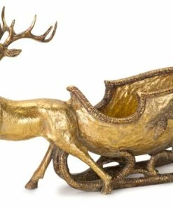 Top 10 🎉 Melrose International LLC Deer With Sleigh 19"L X 11"H Resin ✔️