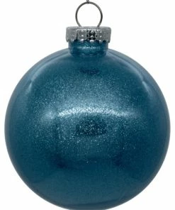 Discount 💯 Vickerman Company Clear Ornament With Glitter Interior , Baby Blue, 6" 😀