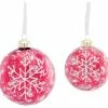 Deals 😀 Melrose International LLC Ball Ornament, 6-Piece Set, 3"D, 4"D Glass 🥰