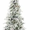 Top 10 😉 Christmas Time 7.5' White Pine Snowy Artificial 🔔 Christmas Tree With Multi LED Lights And Sound 👍