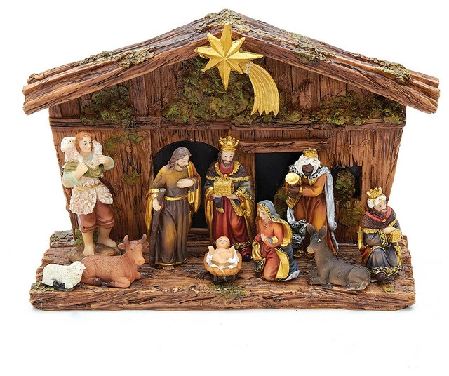 Best deal 👍 Kurt S. Adler, Inc. 11-Piece Nativity Set ⭐